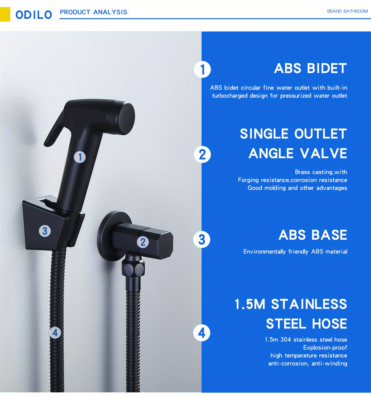 Upgrade Your Toilet With This Female Wash Device Handheld Bidet Sprayer With Flexible Hose Set