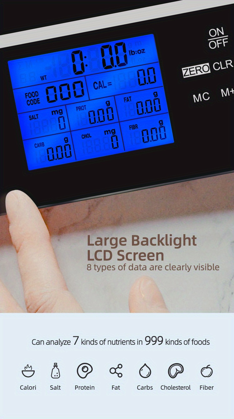 Brilliant - Balance de cuisine numérique avec calcul de calories et de  poids, noir : : Fournitures pour le bureau
