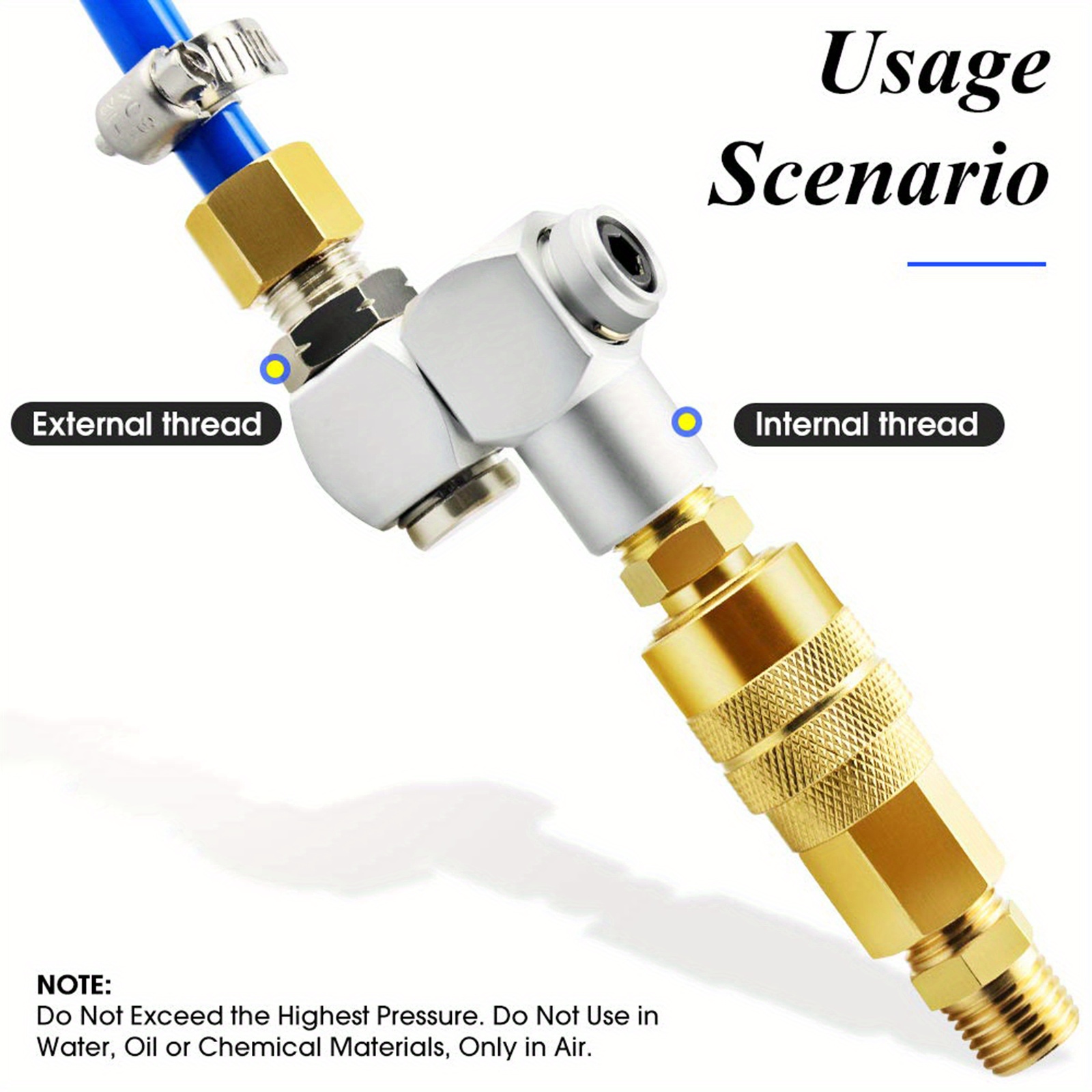 Air Tool Swivel Fitting 360 Degree Swivel Air Hose Connector Temu