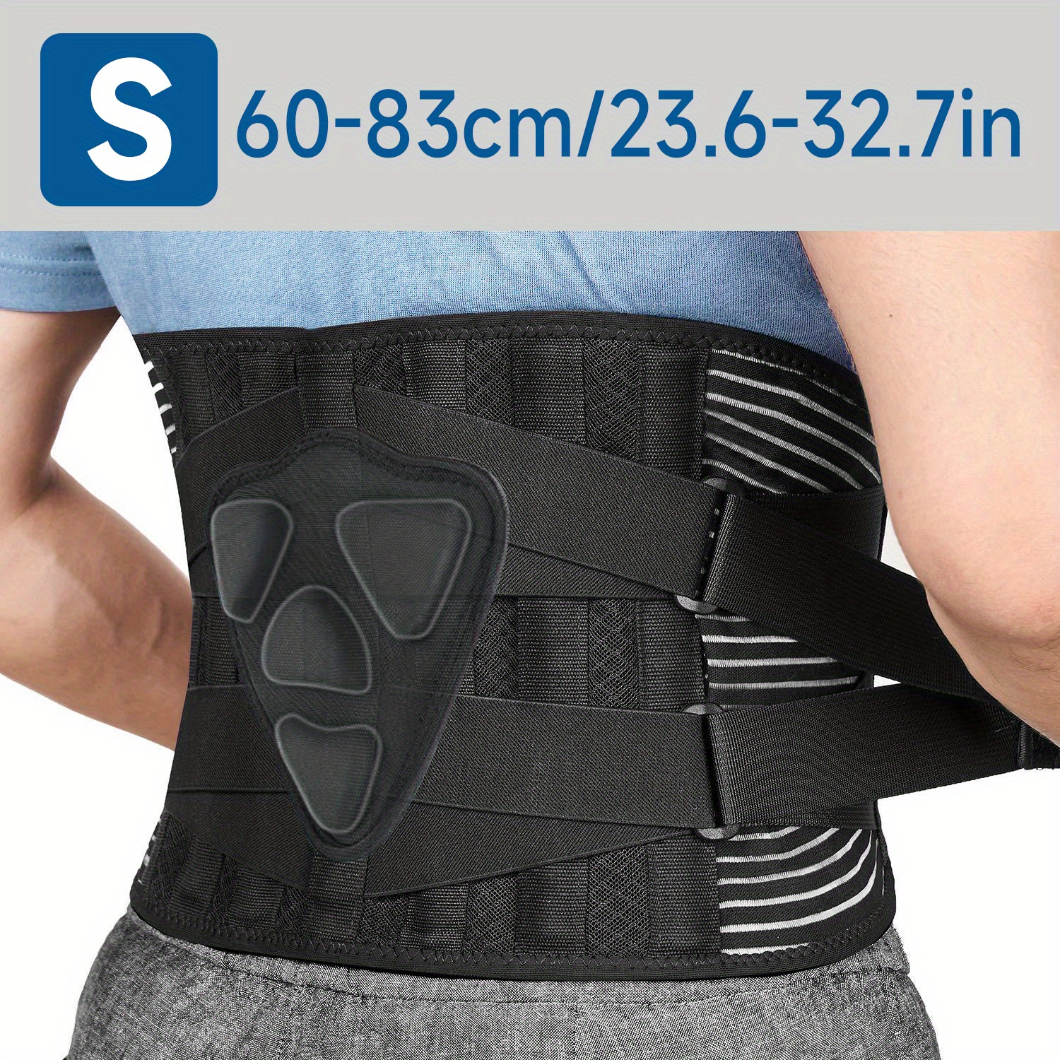 Back Brace Belt for Back Pain Relief,Back Support with Removable Lumbar  Pad,Adjustable and Breathable Back Brace for Men/Women for work, Anti-skid