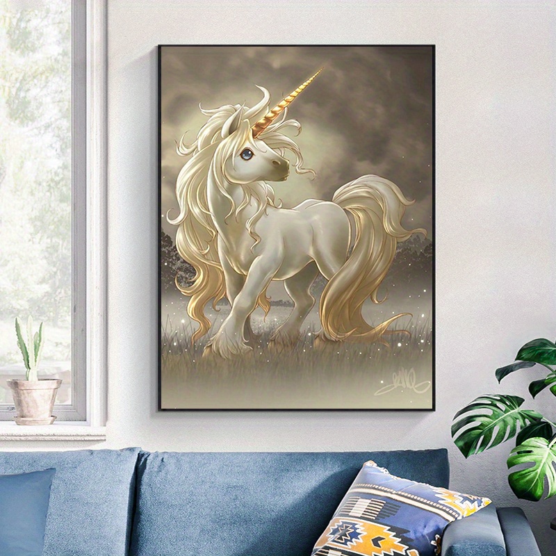 5d Diy Diamond Painting Unicorn Full Diamond Painting With - Temu