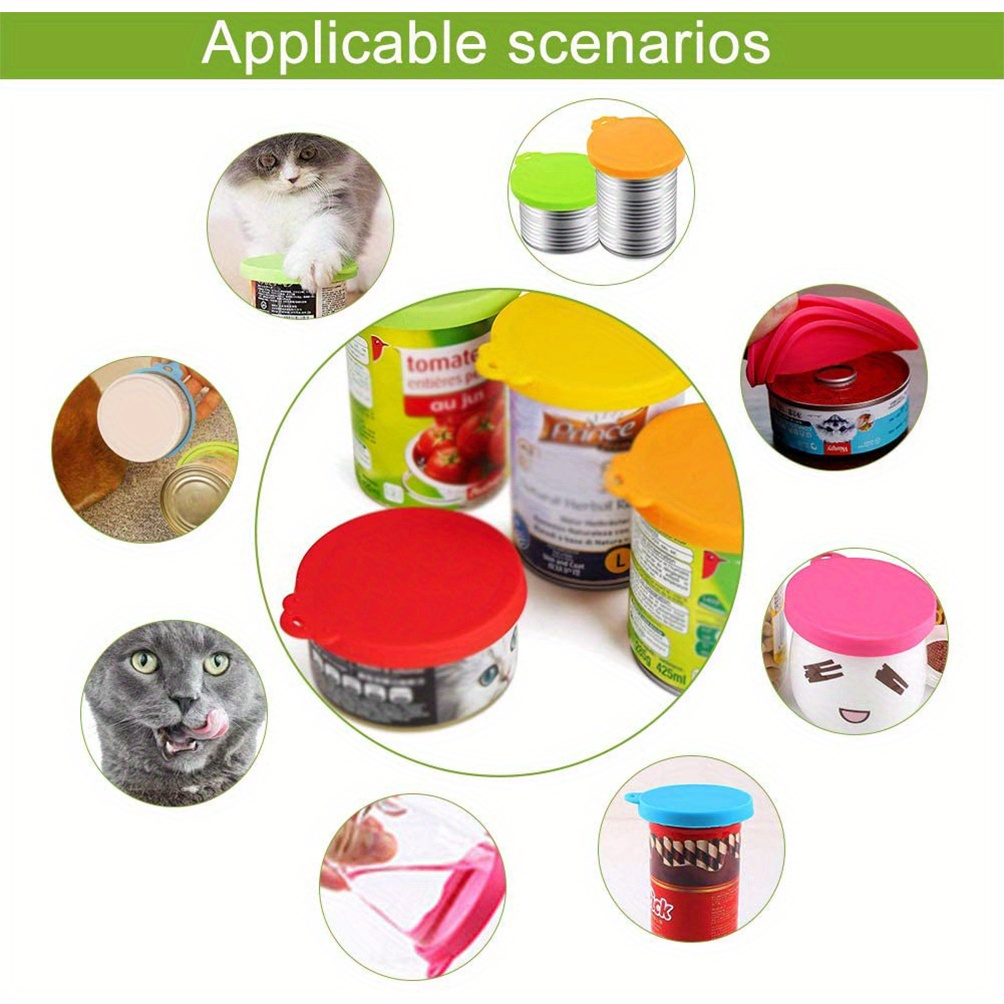 3 in 1 Universal Silicone Pet Food Lid Spoon Keep Cat Dog Temu