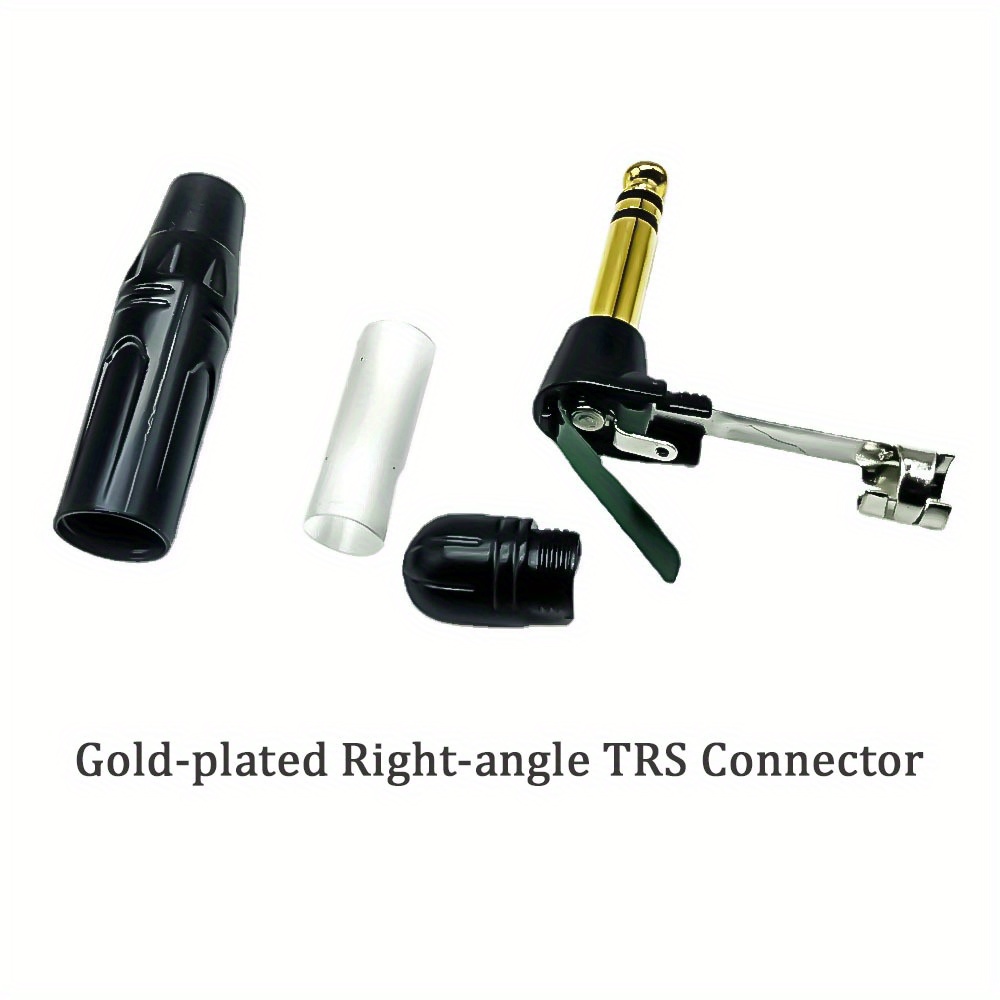 Elebase Cable TRS para instrumento de 1/4 de pulgada, paquete de 2 unidades  de 10 pies, cable recto de interconexión de audio estéreo macho de 0.250