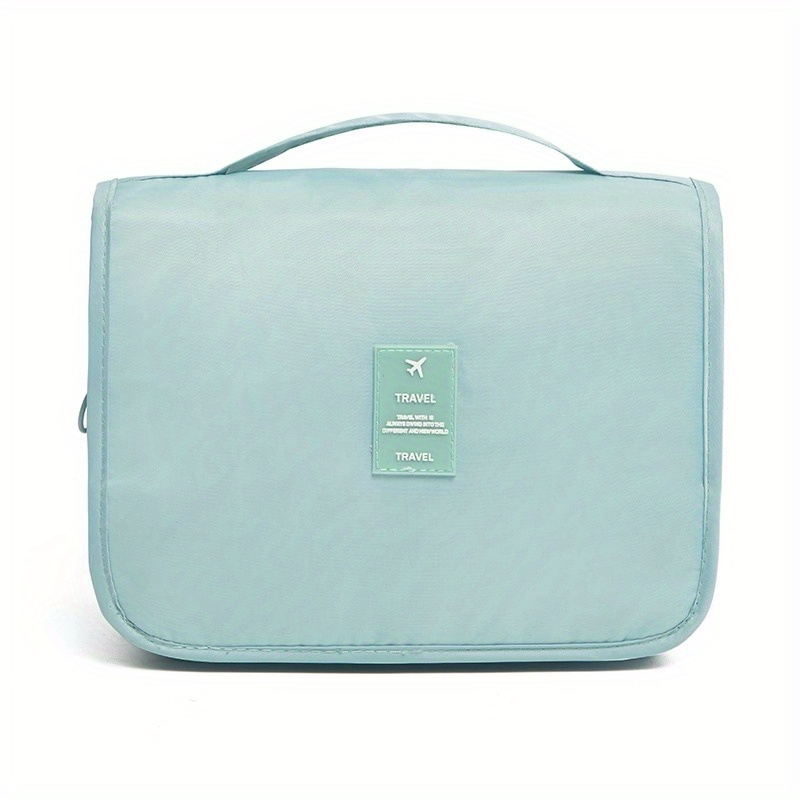 Waterproof Travel Cosmetic Bag with Compartments and Hooks