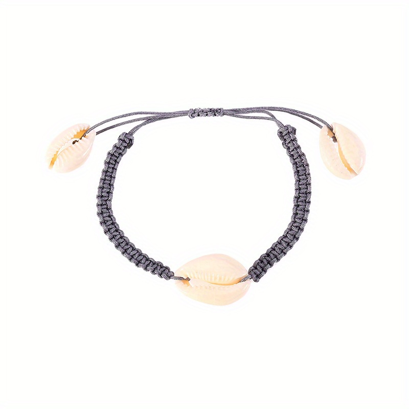 Ocean Beach Shell Braided Rope Bracelet Female Tide Adjustable