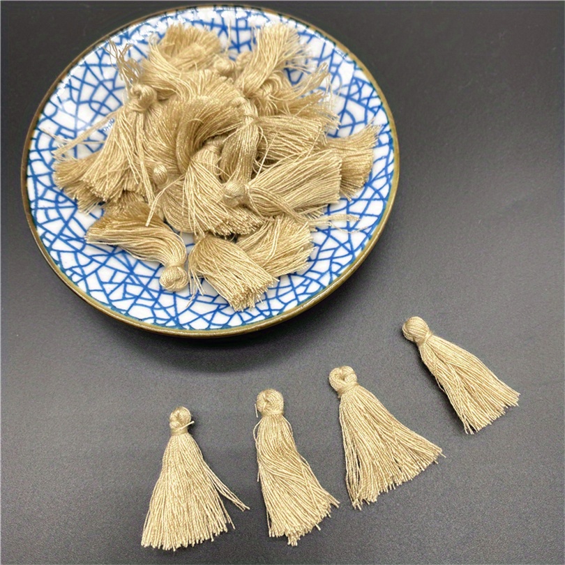 Mini Tassels Cotton Thread Colorful Small Tassels Clothes - Temu