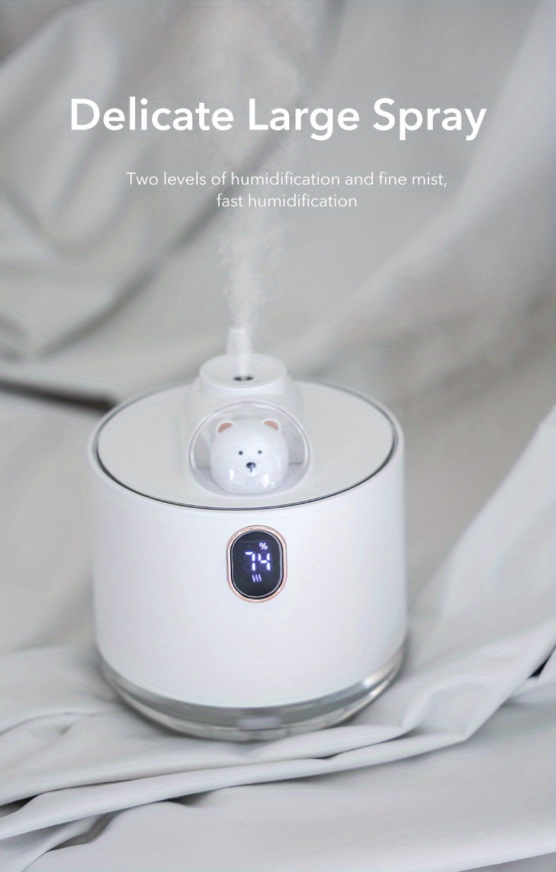 cute pet spaceship usb humidifier home mini wireless charging small desktop air humidification night light details 12