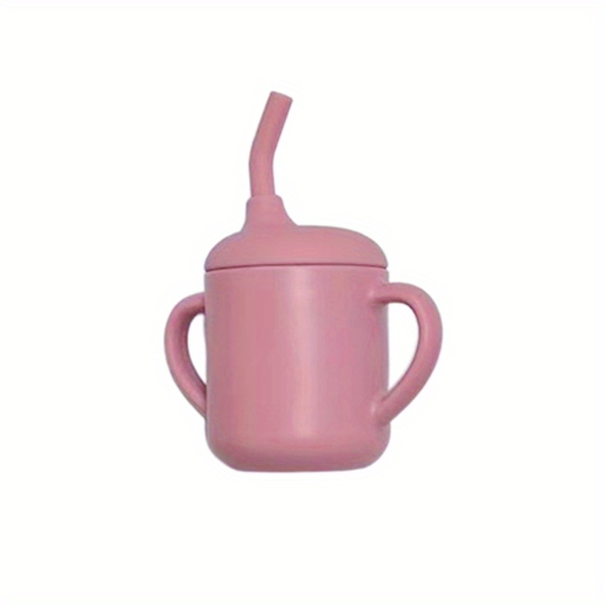 Vaso para beber taza de entrenamiento de silicona para niños y niñas  irrompible a prueba de derrames y dos asas taza de aprendizaje para niños –  Yaxa Store