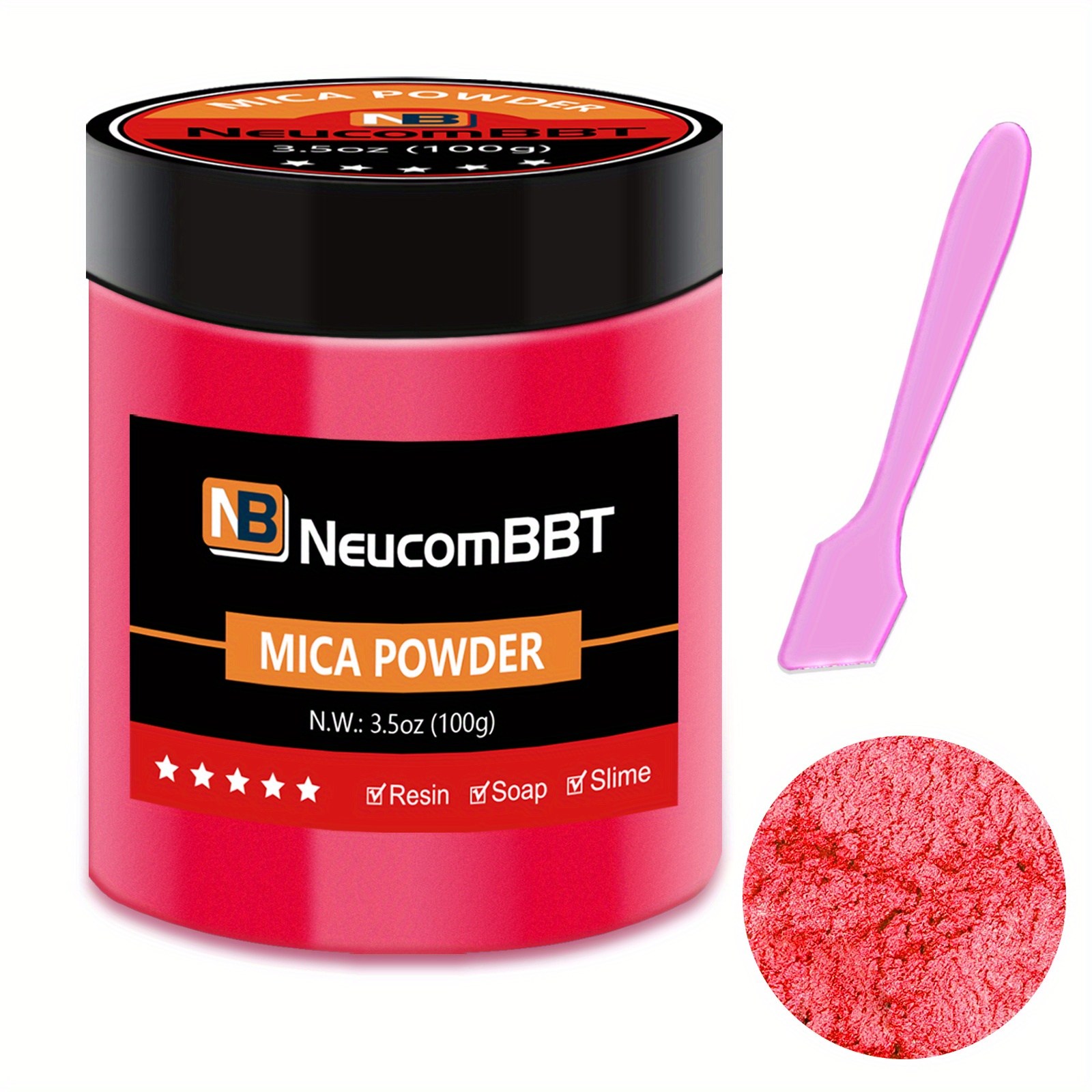 Rose Red Mica Powder Pigment Multipurpose Diy Arts And - Temu