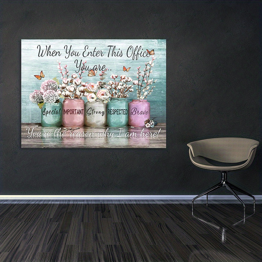 Inspirational Wall Art Inspirational Poster Office - Temu