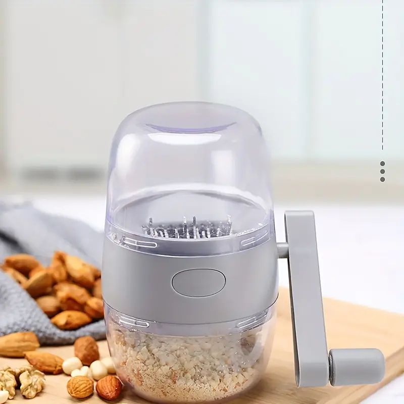 Manual Nut Chopper, Nut Grinder, Easy To Clean, No Electricity Required,  Manual Crank Nut Grinder Evenly Chopped, For Almonds, Hazelnuts[amarillo]