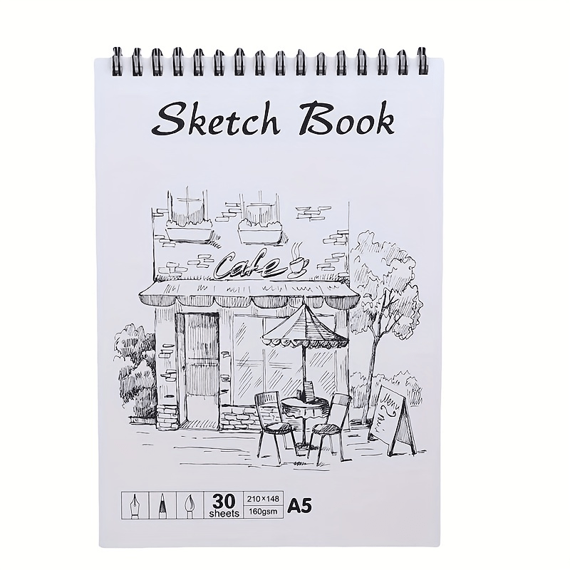 A6 Sketch Book: 160gsm Hardback Sketchbook For Kids - Temu