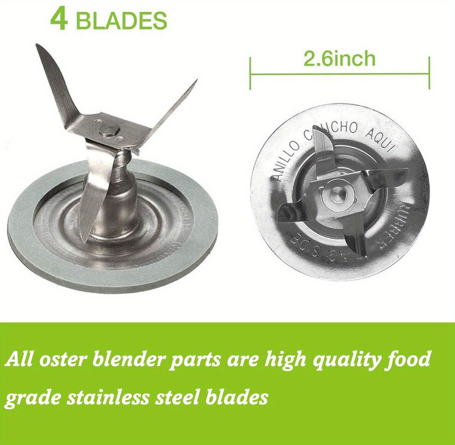 1pc blender blade for     with sealing ring gasket blender 4902 blender jar bottom coupling stud pin kit compatible with   replacement kit details 3