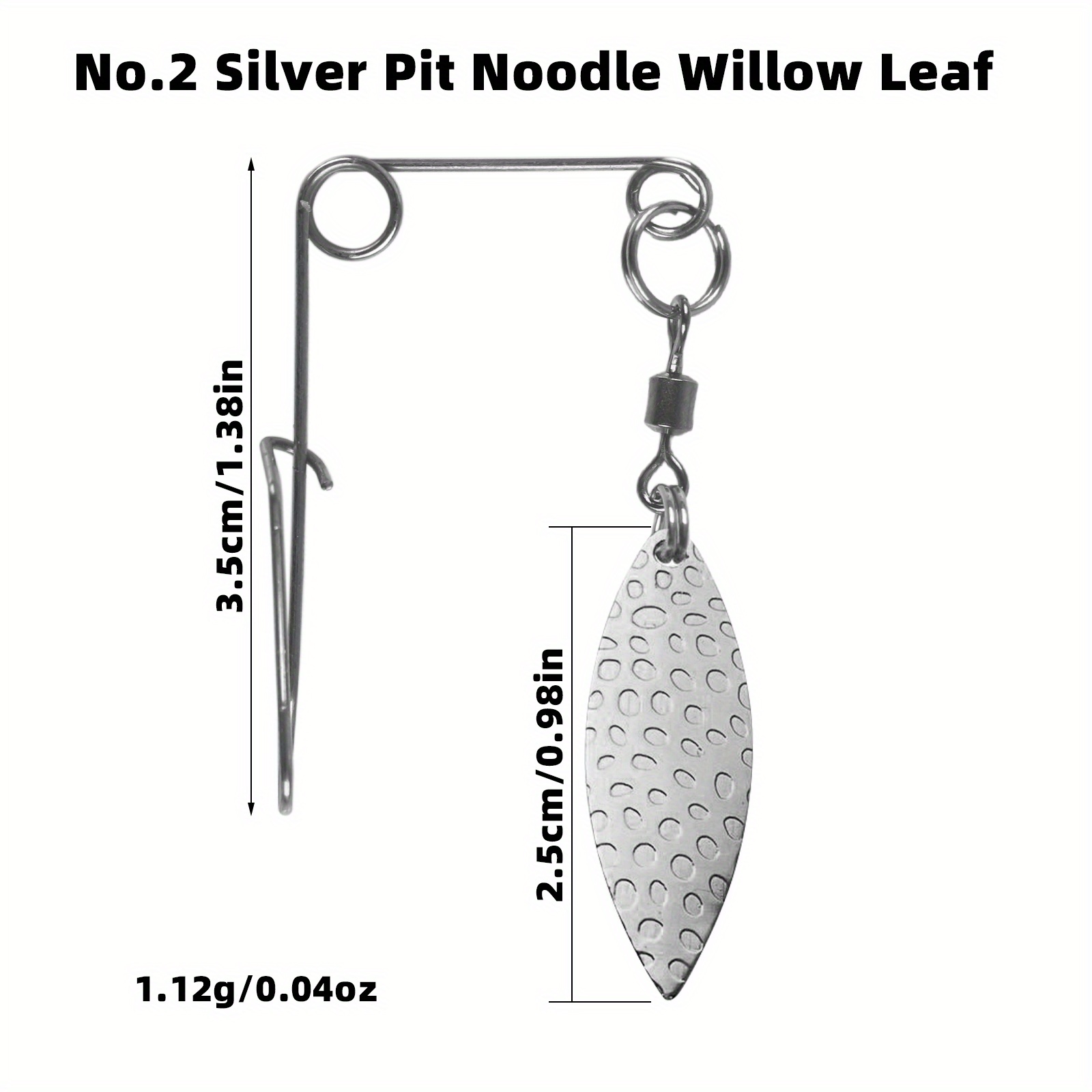 Premium Fishing Jig Spinners Willow Spinner Blades Crappie - Temu