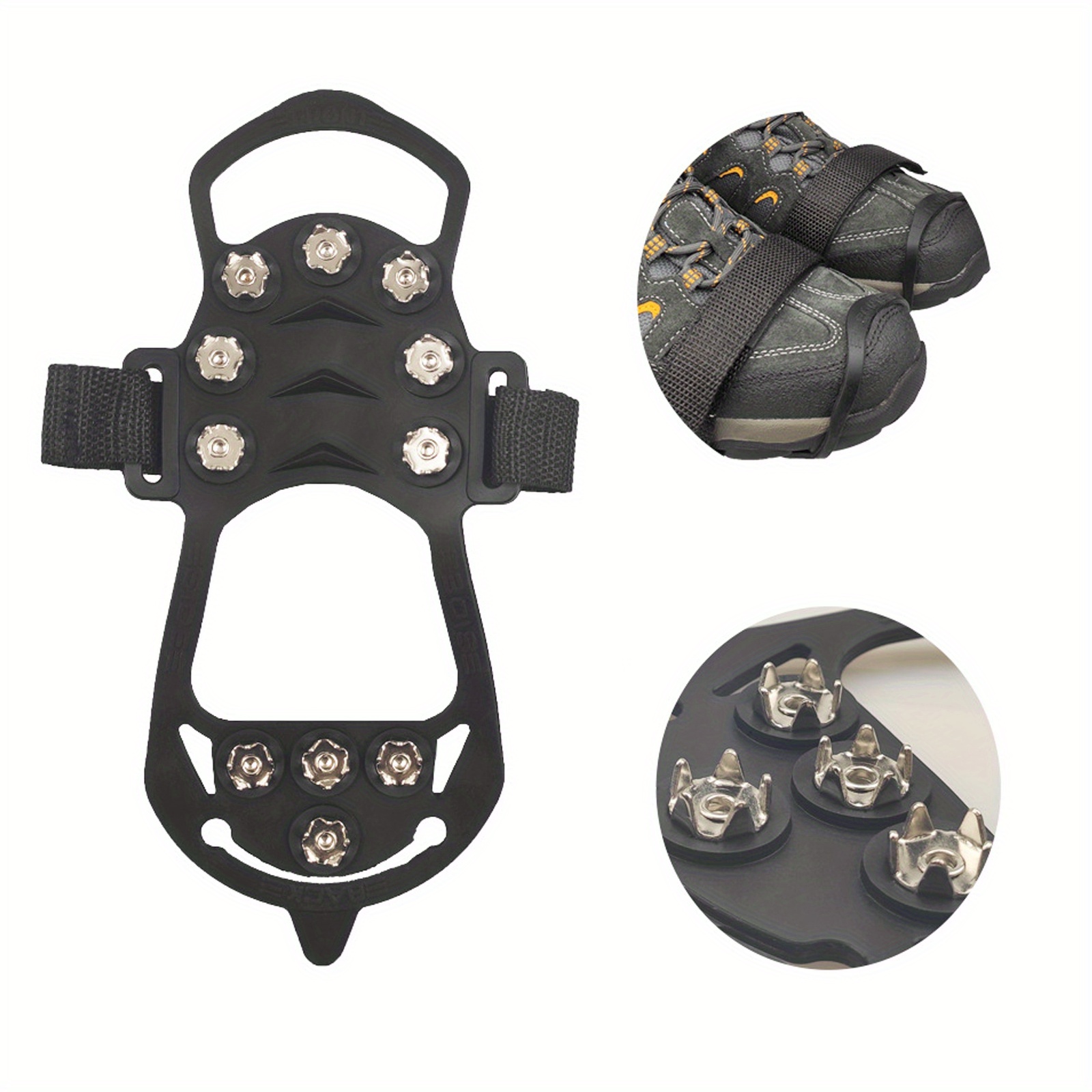 2pcs Walk Traction Ice Grippers Cleats Hombres Mujeres - Temu
