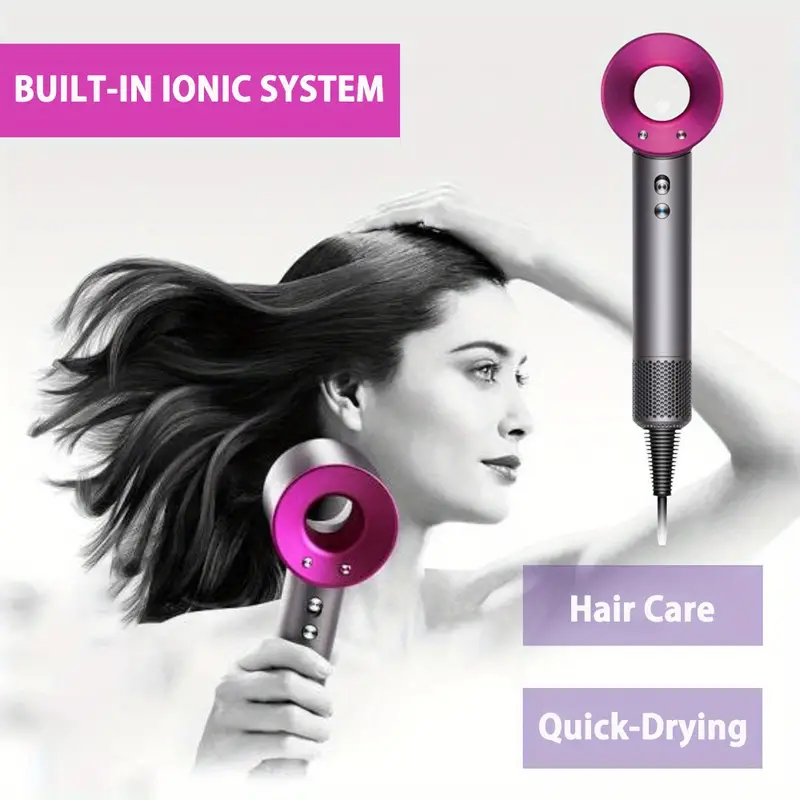 professional salon ionic hair dryer styler with diffuser for salon negative ionic high speed blow dryer with 5 magnetic nozzles details 1