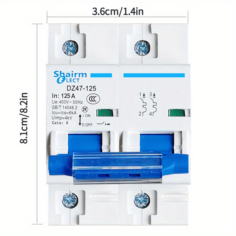 Salvavita Riarmo Automatico TPN 1P +N Mini interruttore automatico MCB 6A  10A 16A 20A 25A 32A Interruttore dell'aria della famiglia in miniatura del  montaggio della guida DIN Differenziale Riarmo Auto : 