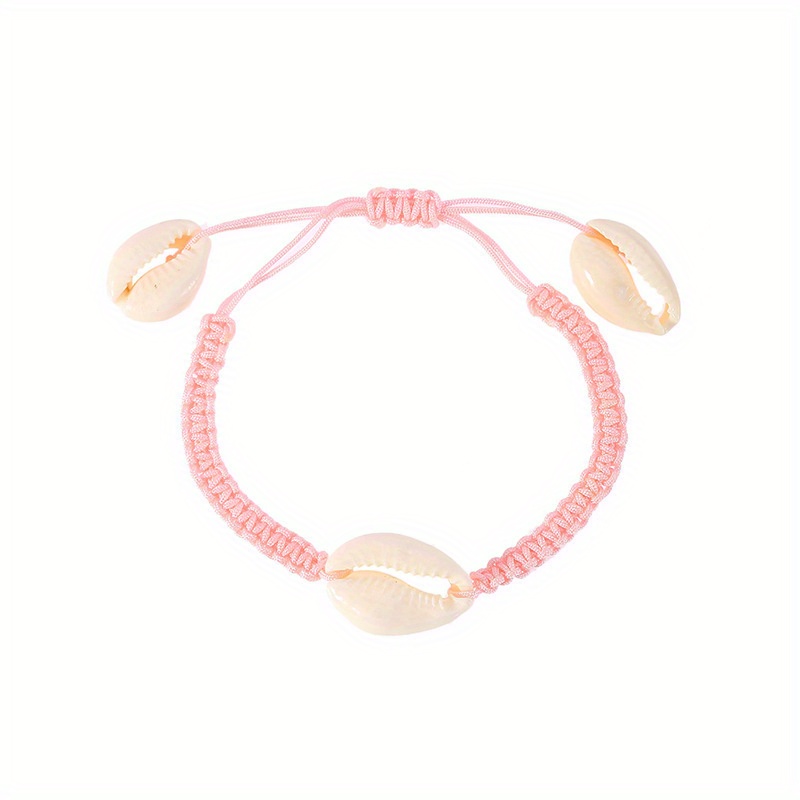 Ocean Beach Shell Braided Rope Bracelet Female Tide Adjustable