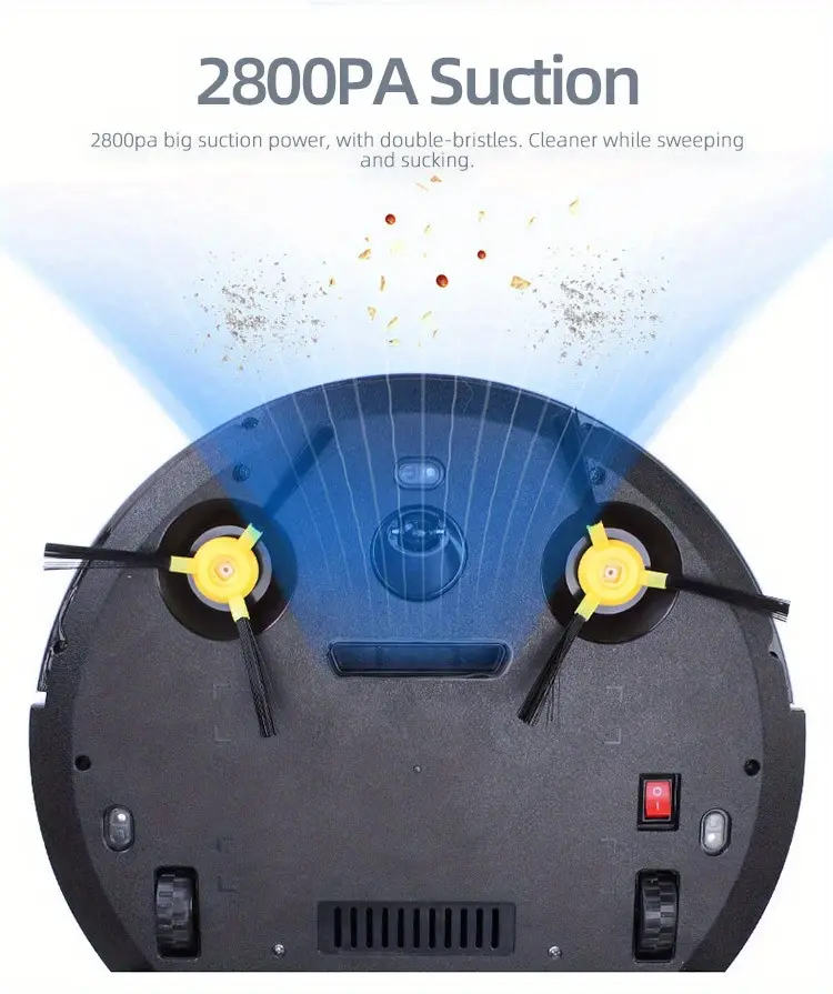 1pc household automatic robotic sweeping intelligent auto robot vacuum cleaner with remote control 2800pa details 15