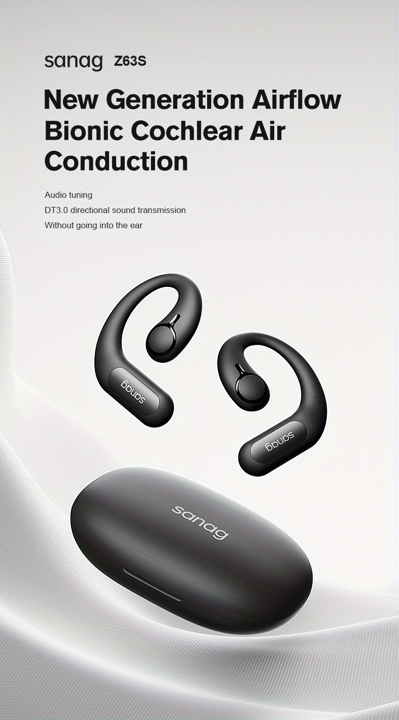 Sanag Z50s Open Ear TWS Auricular Conducción De Aire Clip - Temu