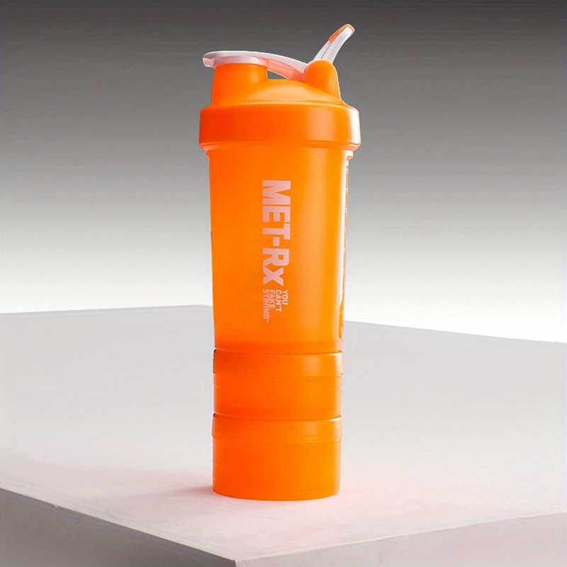 Kolorae Fitness Shaker Cup with Pill and Powder Compartments, 18.5