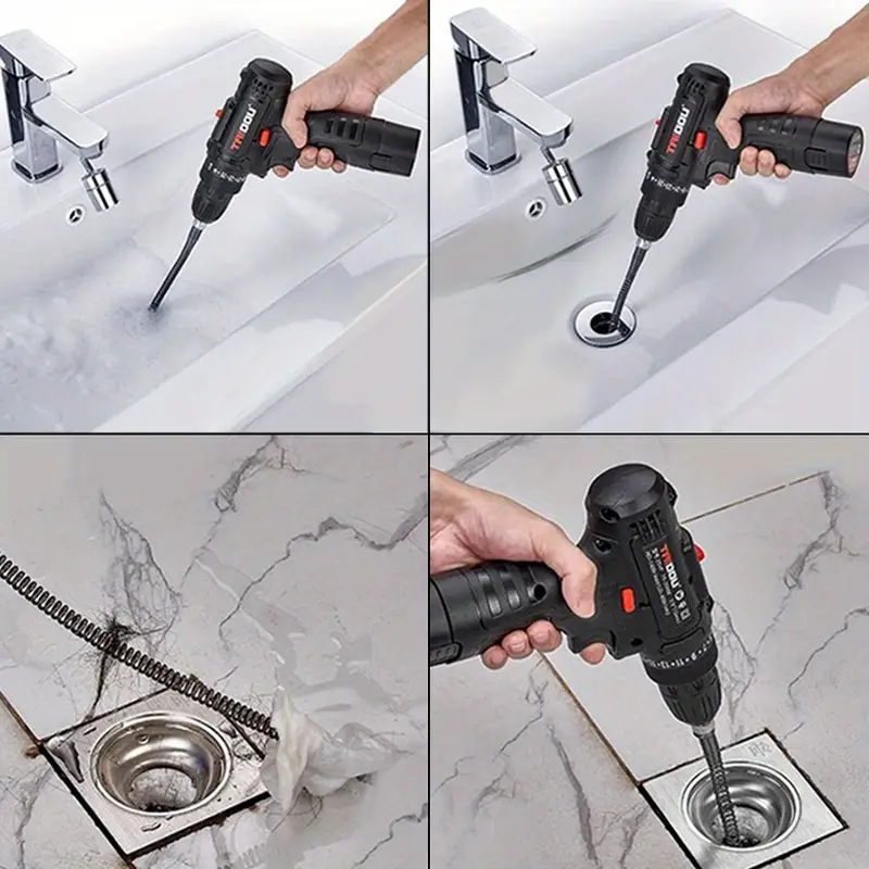 eliminate clogged toilets and pipes instantly with this electric dredging machine details 4