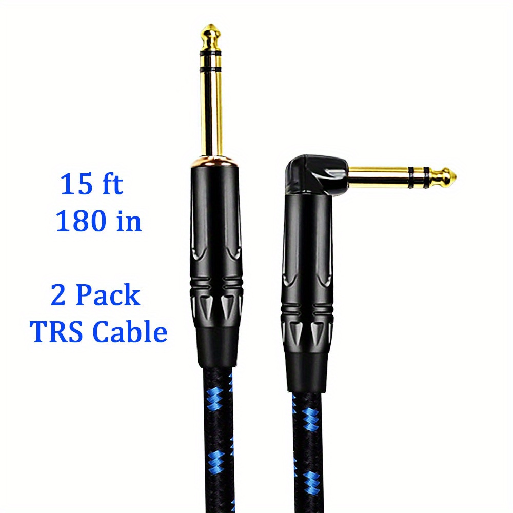 Trs Instrument Cable 90 Degree Right angled Straight Male - Temu