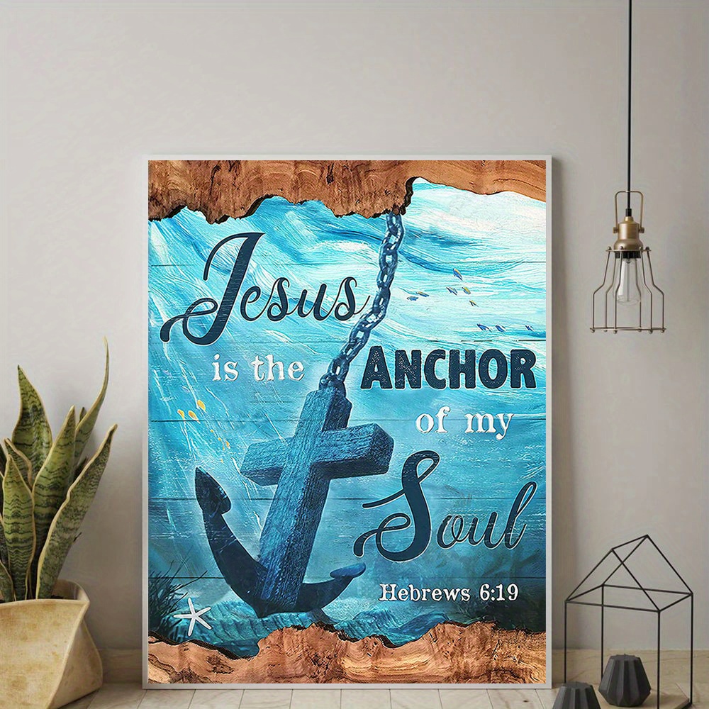 Nautical Anchor Canvas Prints Scriptures Wall Art Bible Temu United