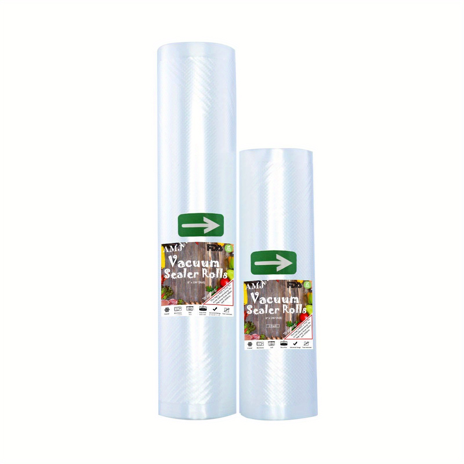 1pc Vacuum Sealer Rolls Commercial Plastic Food Vac Storage & Seal Bag Roll