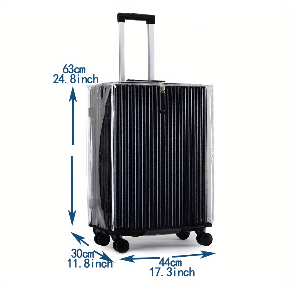 Clear Suitcase Cover 20 24 28 Waterproof Pvc Suitcase - Temu