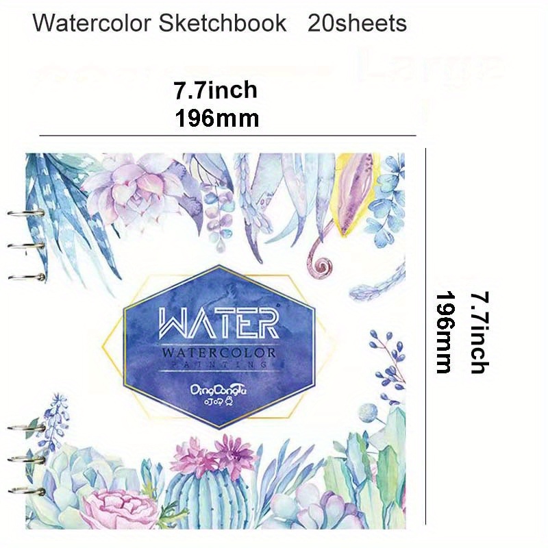 caichuxiye mini watercolor sketchbook water color paper for artists organ  design foldable academic painting book sketchbooks