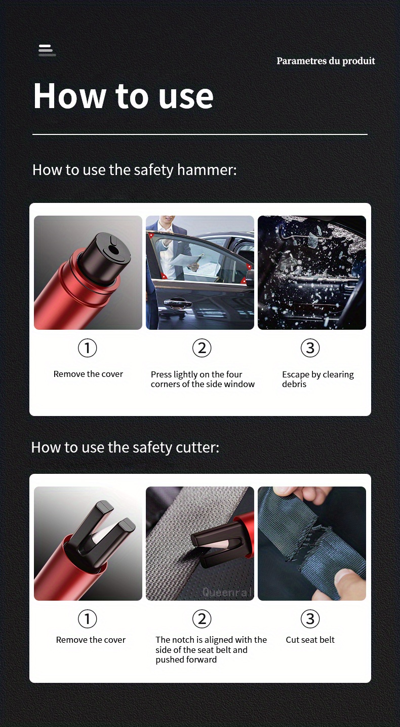 Safehammer Glasbrecher Safehammer Safe Hammer Glasbrecher  Autofensterbrecher