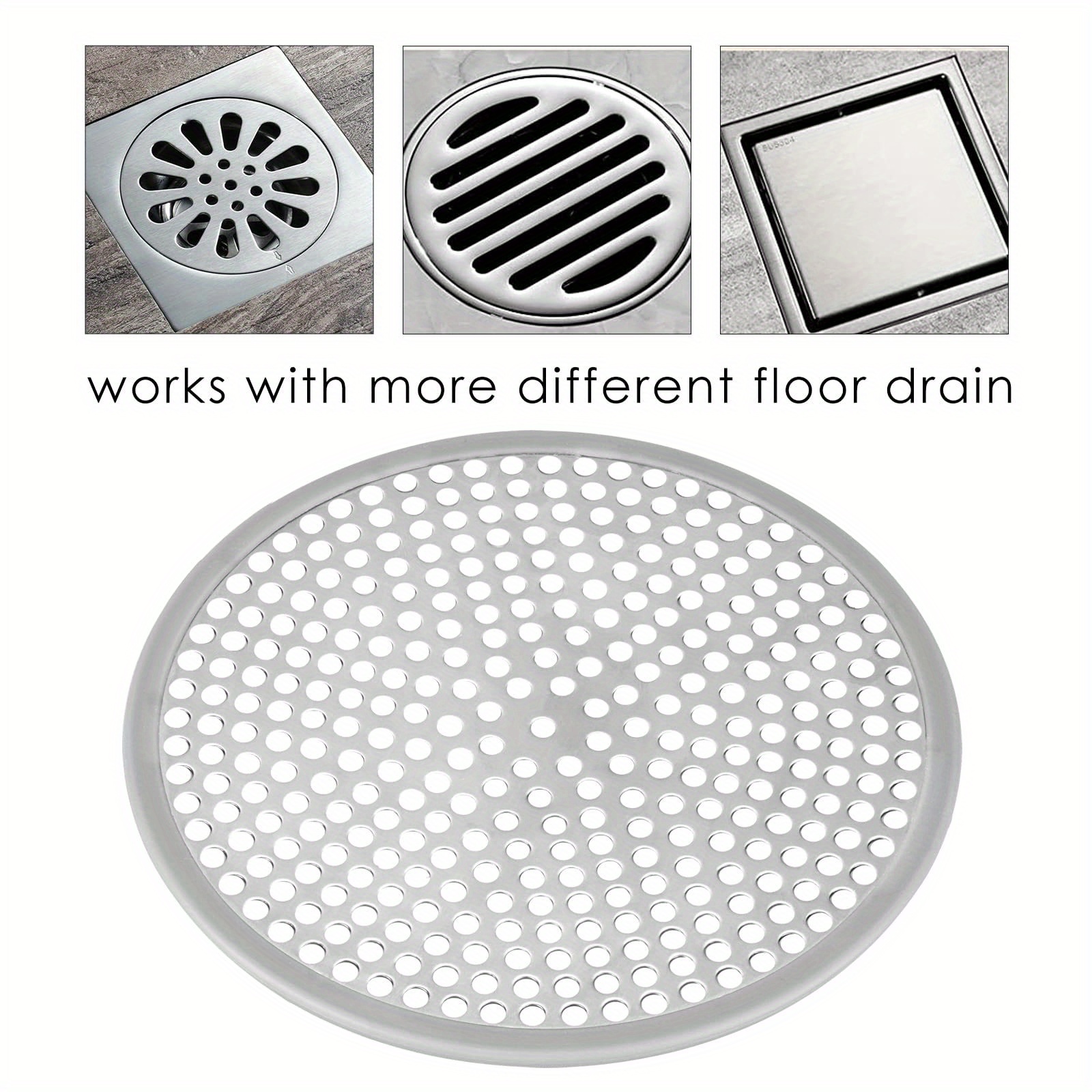 Shower Drain Hair Catcher Cover Strainer Stall Drain Temu