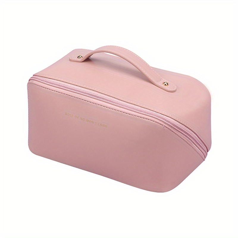 Portable Travel Cosmetic Bag Makeup Brush Storage Bag Womens Zipper Toiletry  Bag Travel Accessories, Shop On Temu And start Saving