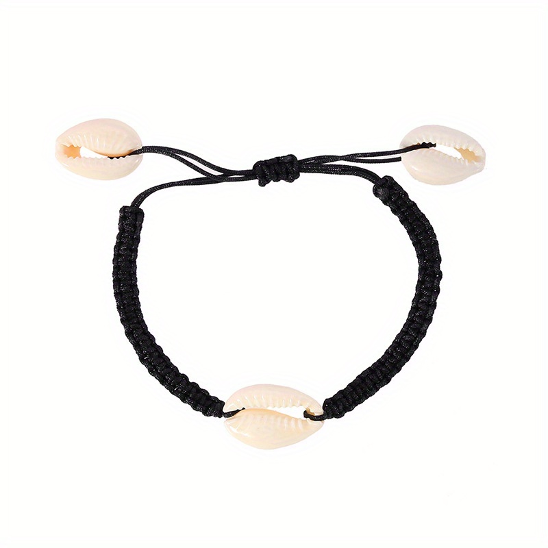 Ocean Beach Shell Braided Rope Bracelet Female Tide Adjustable