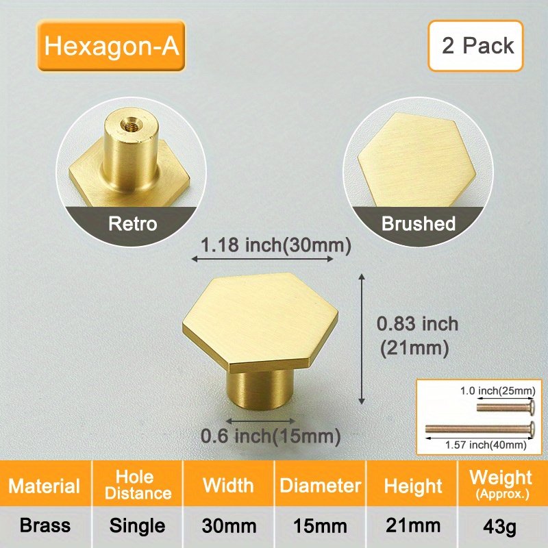 goldenwarm LS1212GD76 - Paquete de 5 tiradores dorados de latón cepillado  para cajones de armarios de cocina, tiradores de barra cuadrada de 3