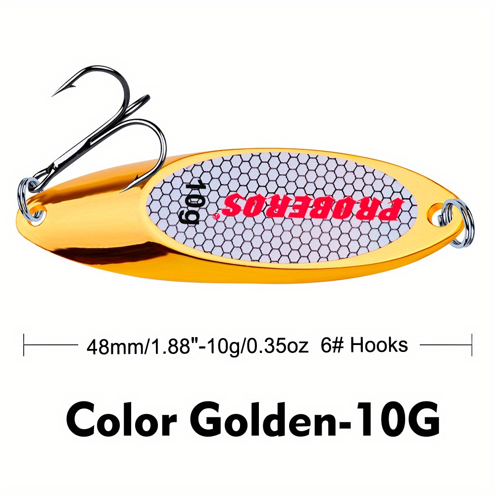 Colorful Metal Spoon Jigs Hooks Electroplated Fishing Lures - Temu  Philippines