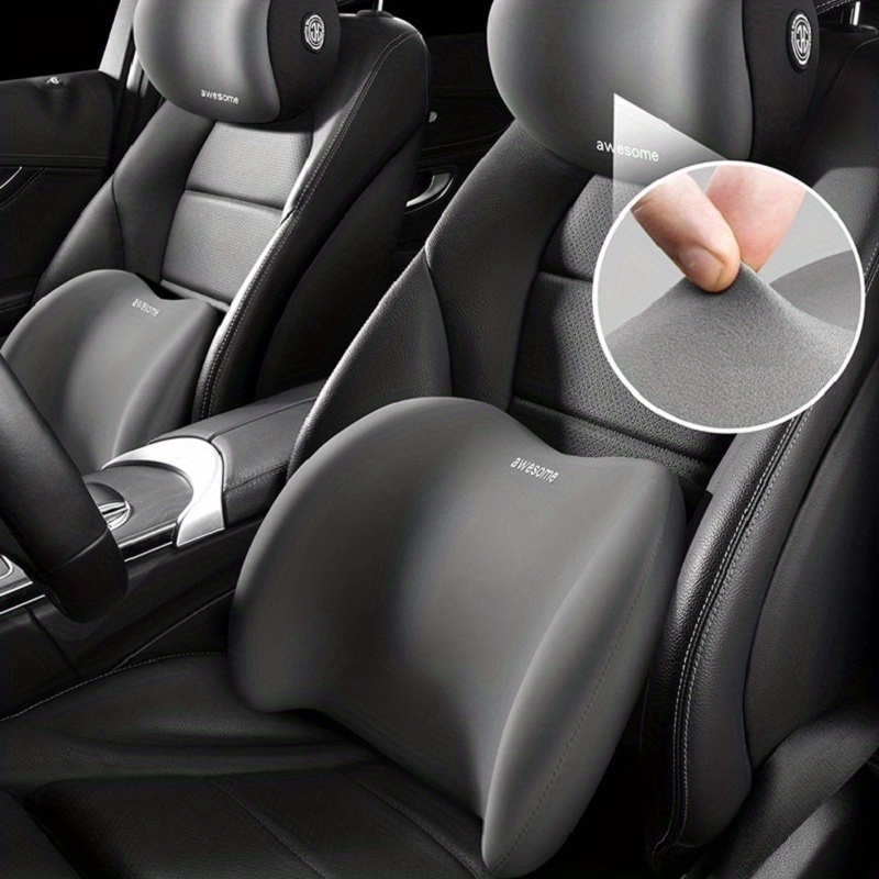 Appuie-tête Voiture Spa DEVENIRRICHE - Coussin en Coton à mémoire de forme  pour siège auto, Doux, Confortable et Respirant, Noir