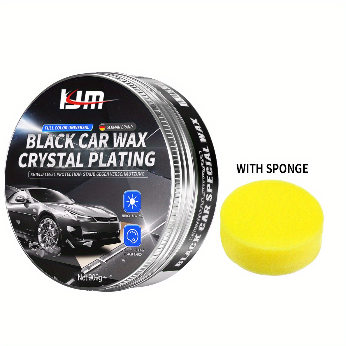 Car Polish Black Car Wax Crystal Plating Set Covering Paint - Temu