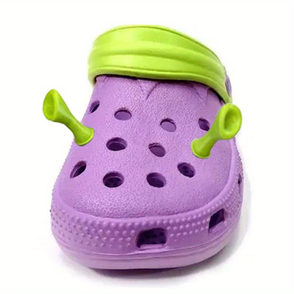 4pcs/set Shoe Charms Decoration Cartoon Shrek Ears for Crocs
