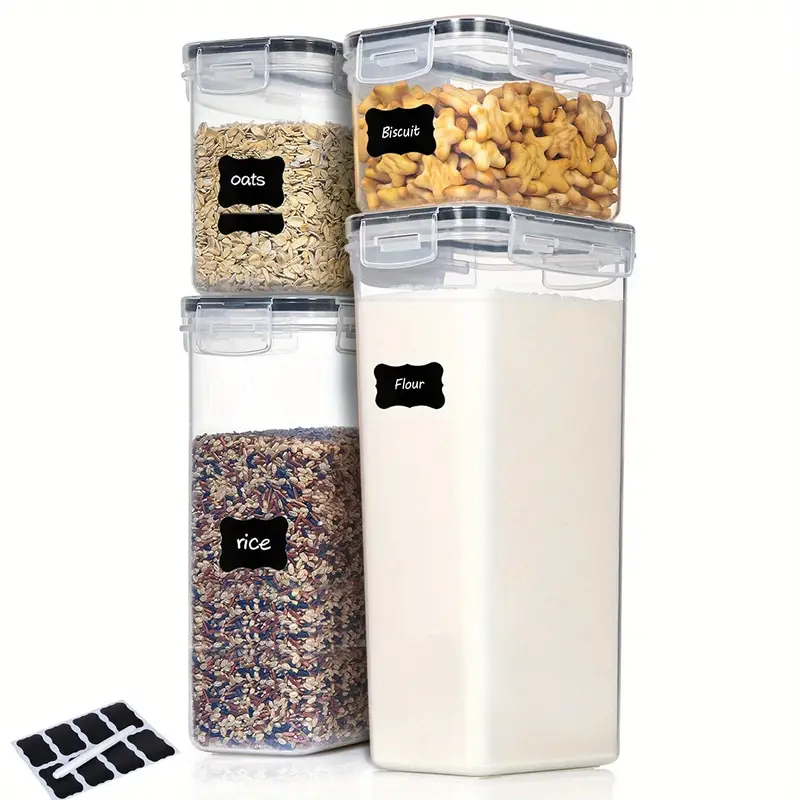 Airtight Food Storage Containers With Lids Candy Jars - Temu