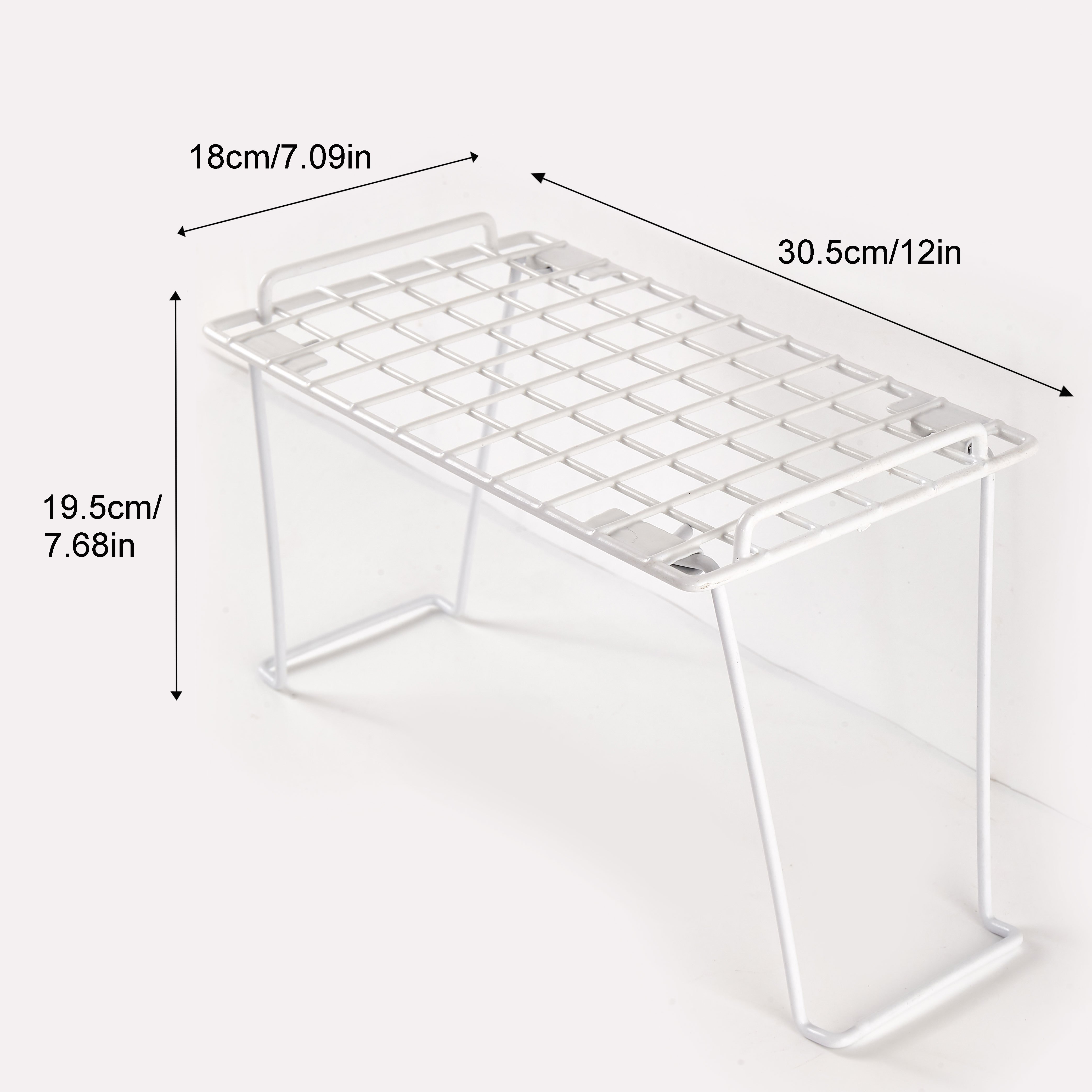 Mainstays 30 4-Drawer Organizer, White Metal Wire Mesh