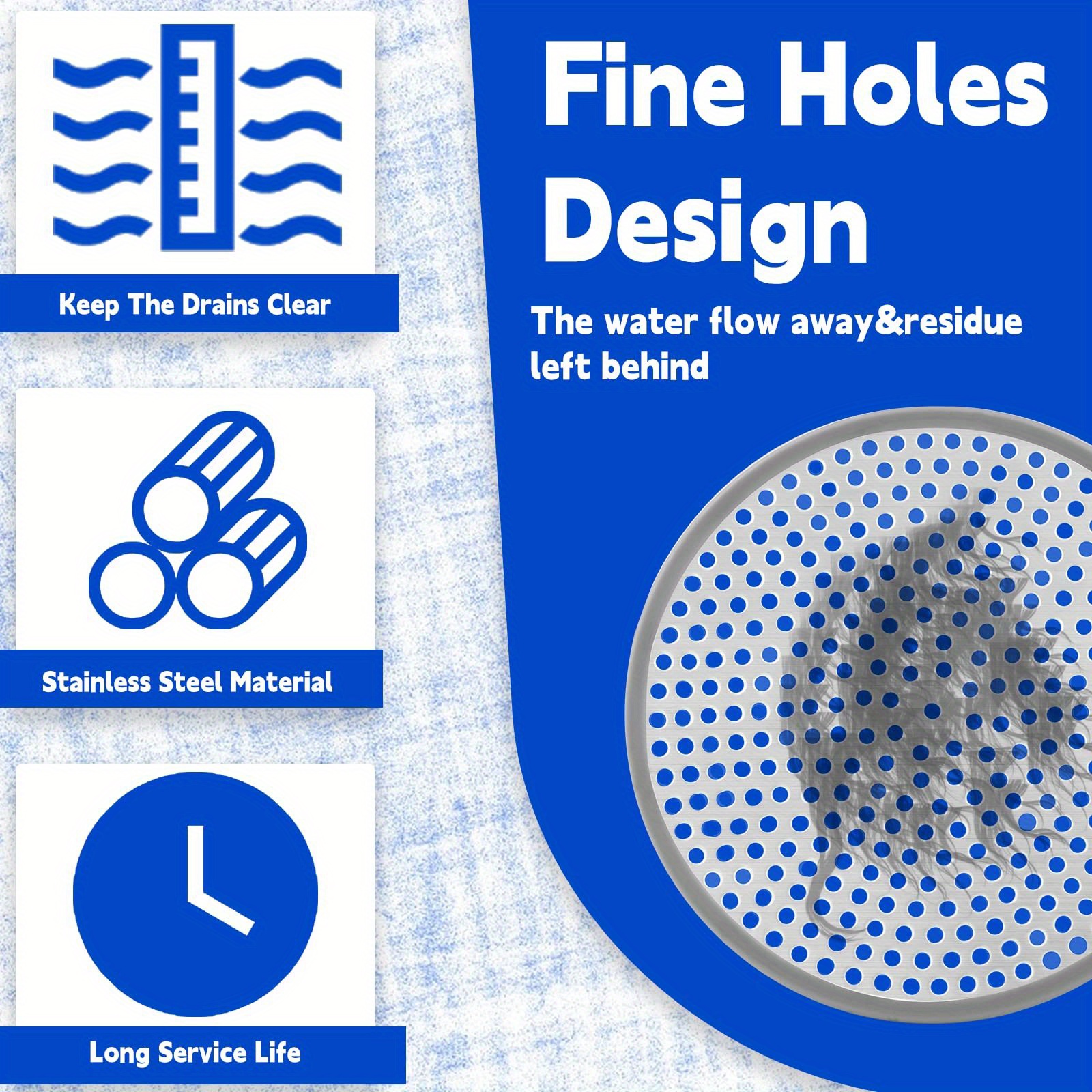 Shower Drain Hair Catcher Cover Strainer Stall Drain Temu