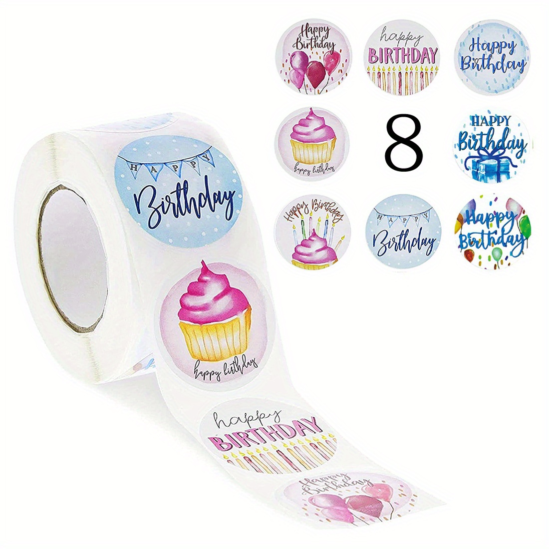 Happy Birthday Gift Tags Birthday Present Stickers Happy - Temu