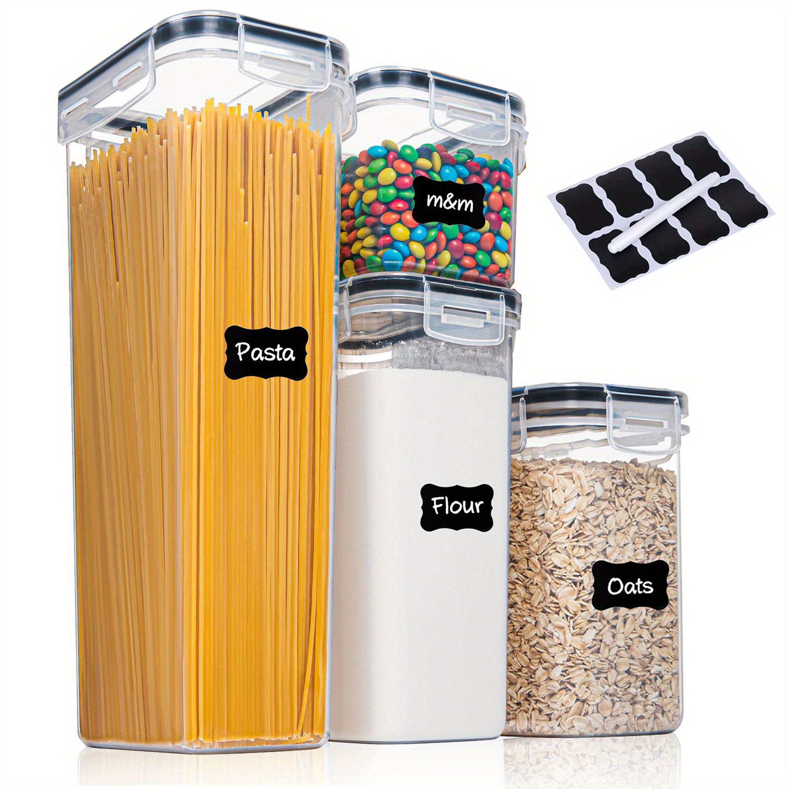 Airtight Food Storage Containers plastic Kitchen And Pantry - Temu