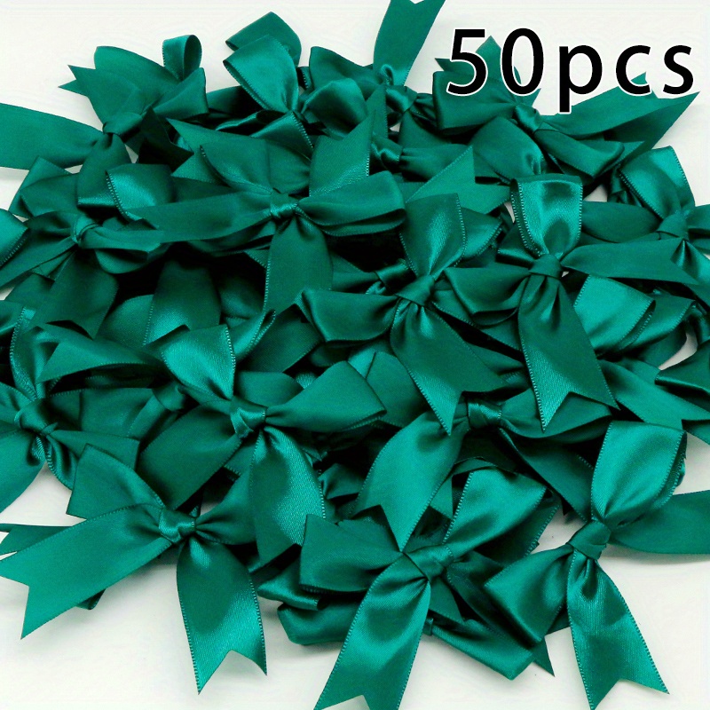 Satin Ribbon Bows Knot Craft Bows White Small Flower - Temu