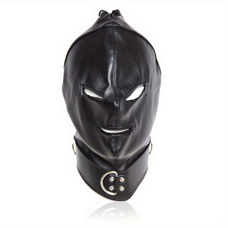 Leather Blindfold Mask Leather Fetish Mask Bdsm Mask Party 