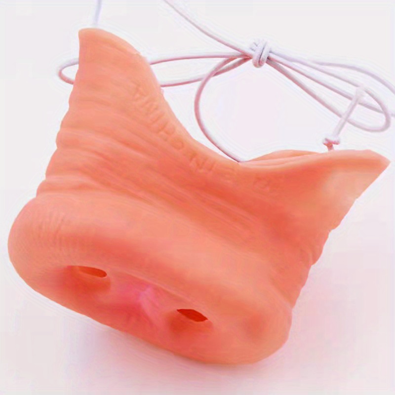 Nariz de cerdo con banda elástica, 5 piezas de disfraz de cerdo flexible,  correa elástica para nariz, material duradero, suministros de fiesta