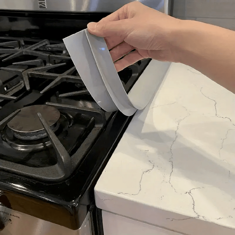 Silicone Stove Counter Gap Cover Easy Clean - Gap Filler - Sealing Spills -  Extra Long 