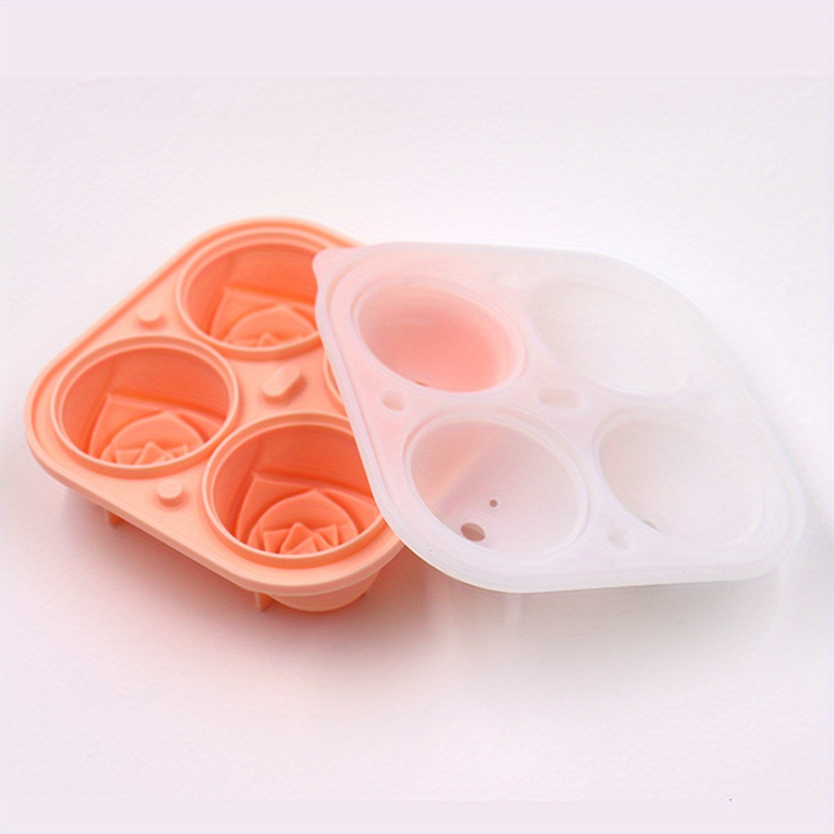 1 Pack Rose Ice Molds Large Ice Cube Trays Make 4 Giant Cute Flower Shape  Ice Silicone Rubber Fun Big Ice Ball Maker For Cocktails Juice Whiskey  Bourbon Freezer Dishwasher Safe